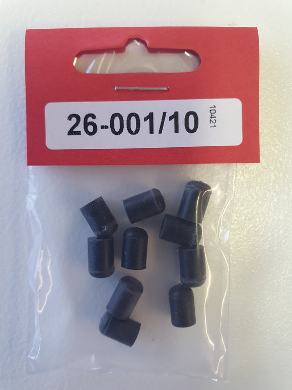 1/8 Inch Tube Cap Pack of 10