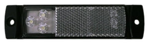 LED White Front Marker with Reflector Multi-volt
