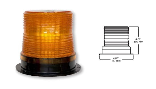 Beacon LED Amber M/V 72QFPM 4 LED Class 2