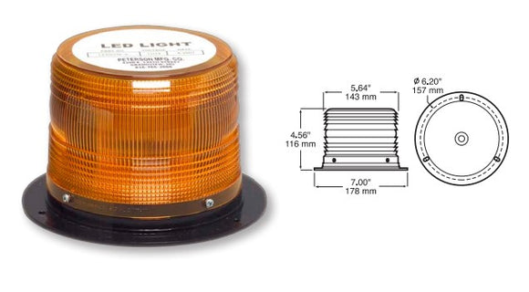 LED Strobe Beacon M/V Screw Mount