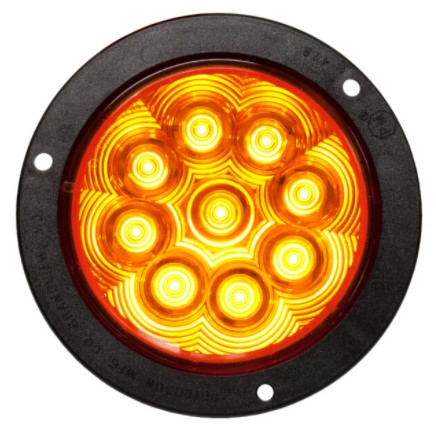 Lumenx Strobe Amber 4 Inch Class 1 M/V Flange Mount