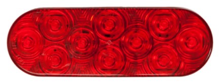 Lumenx Strobe Red 6 Inch Class 1 M/V Grommet Mount