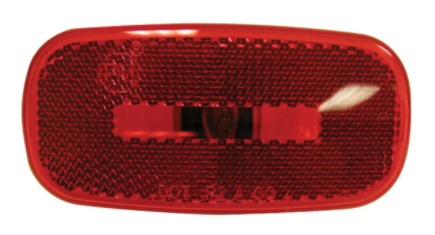 Marker Light Red with Reflector 12v