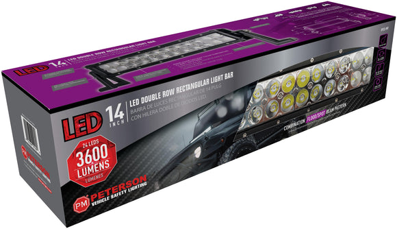 LED Light Bar 14 Inch Double Row 3600Lu